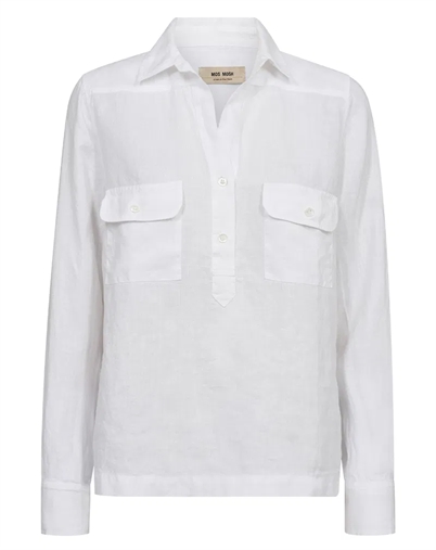 Enna Linen Pocket Bluse - Mos Mosh